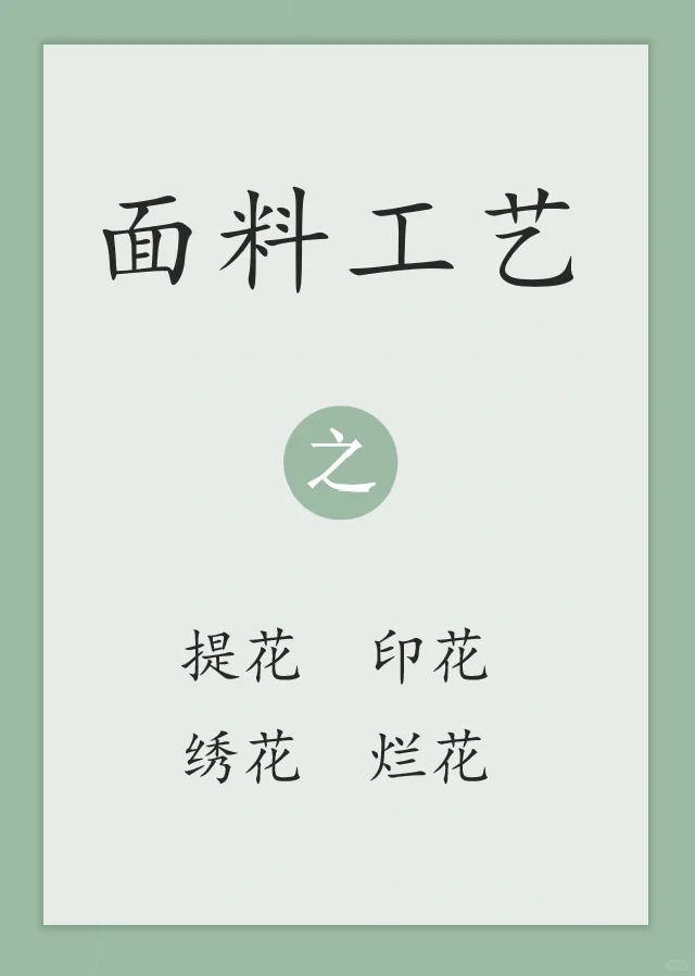 面料工艺 之 提花、印花、绣花和烂花