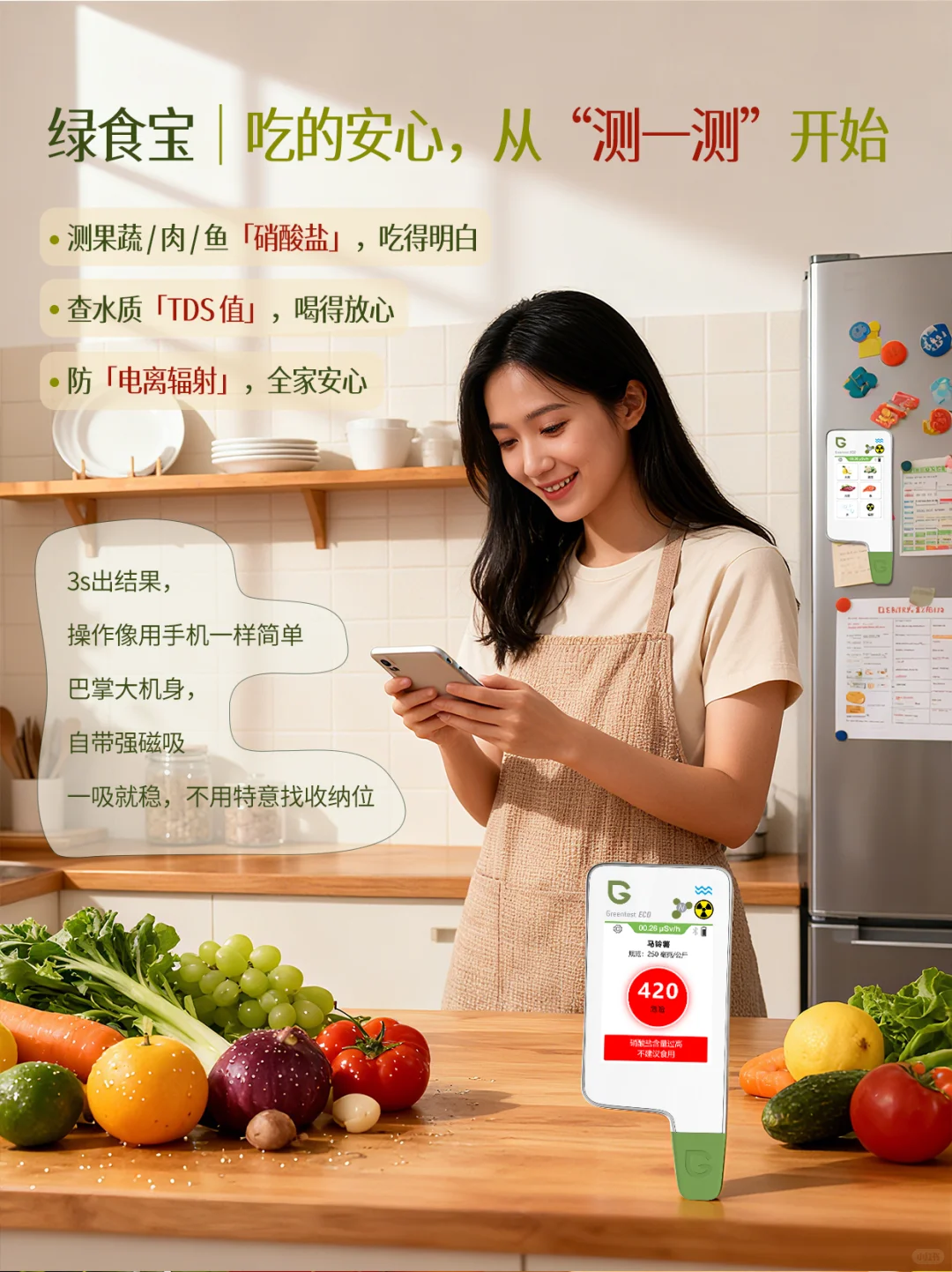 绿食宝 | 吃的安心，从”测一测“开始