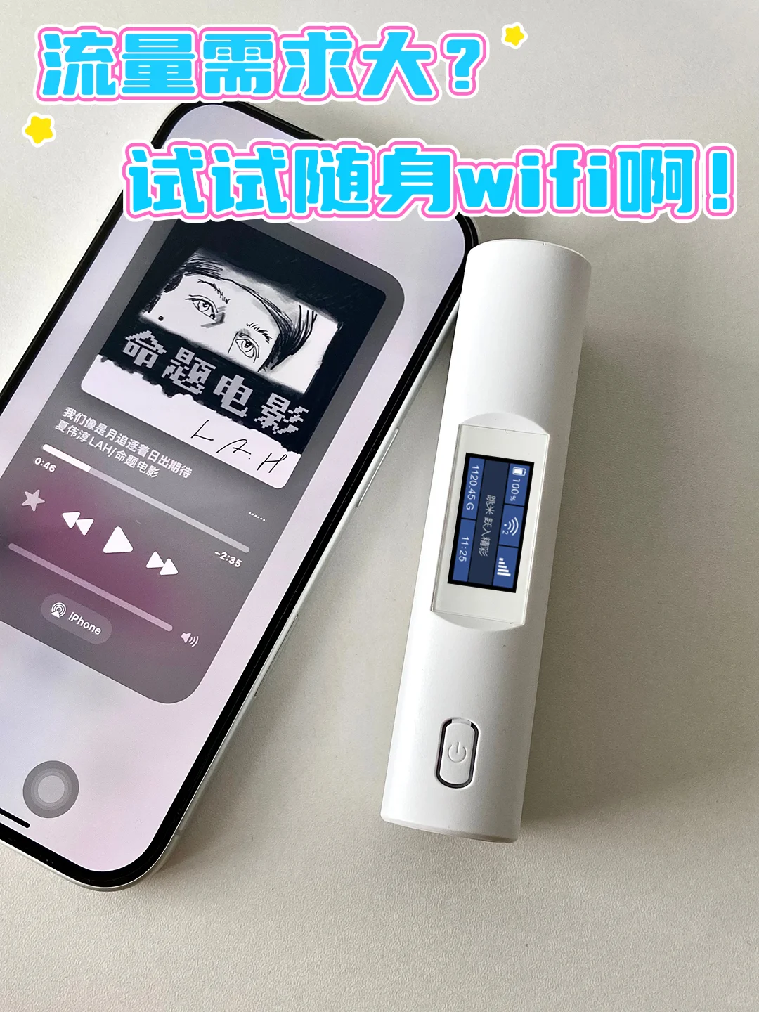 流量需求大就用随身wifi啊!