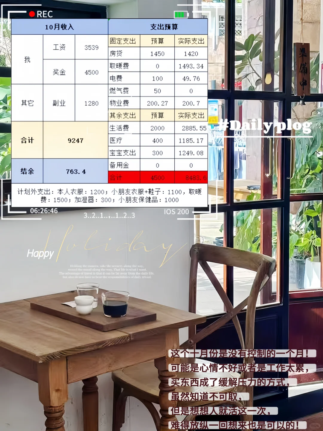 10月超支却快乐！普通人的真实生活复盘✨