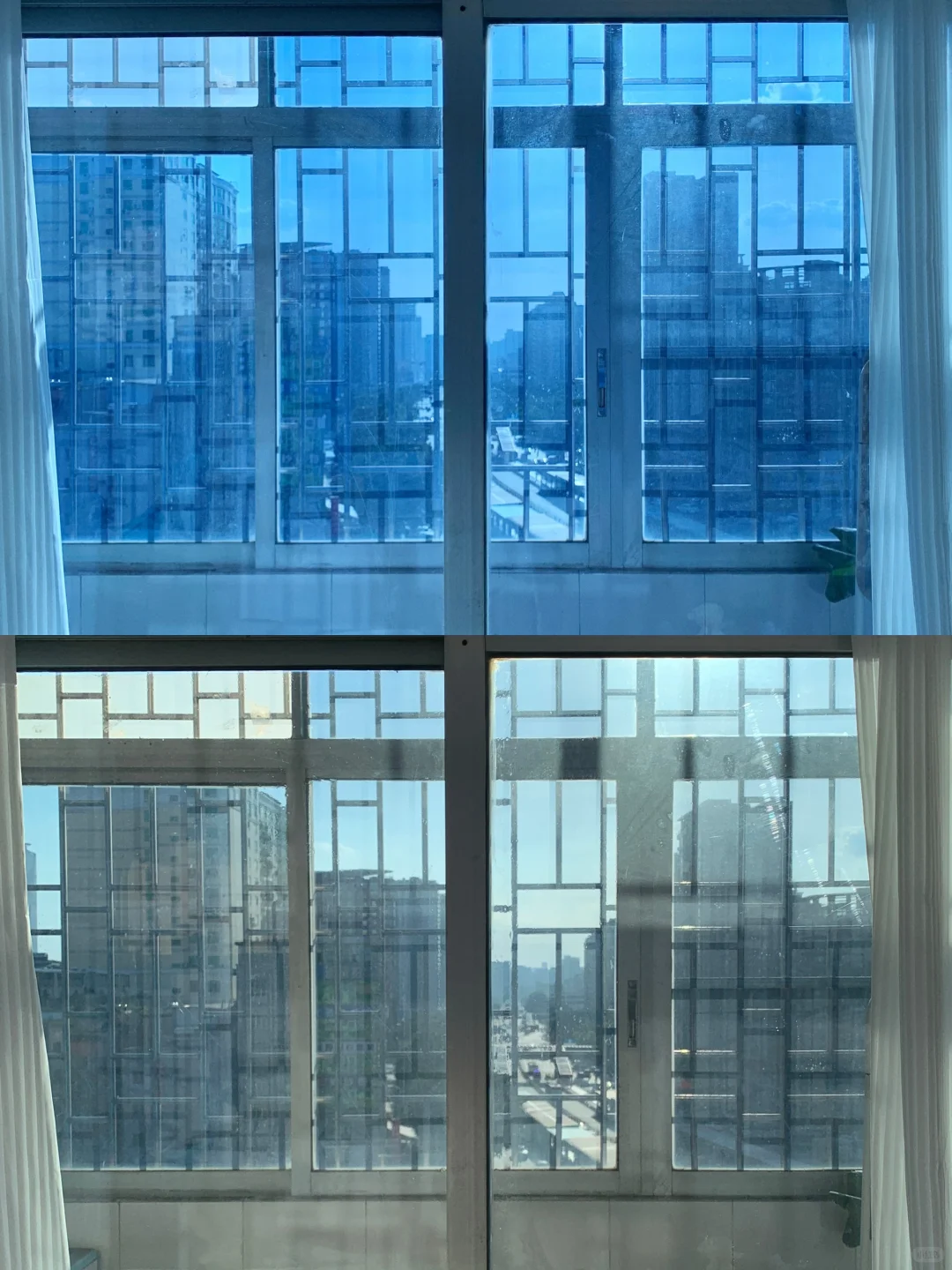 几块?蓝色玻璃窗改色 | 不刷漆不换窗?