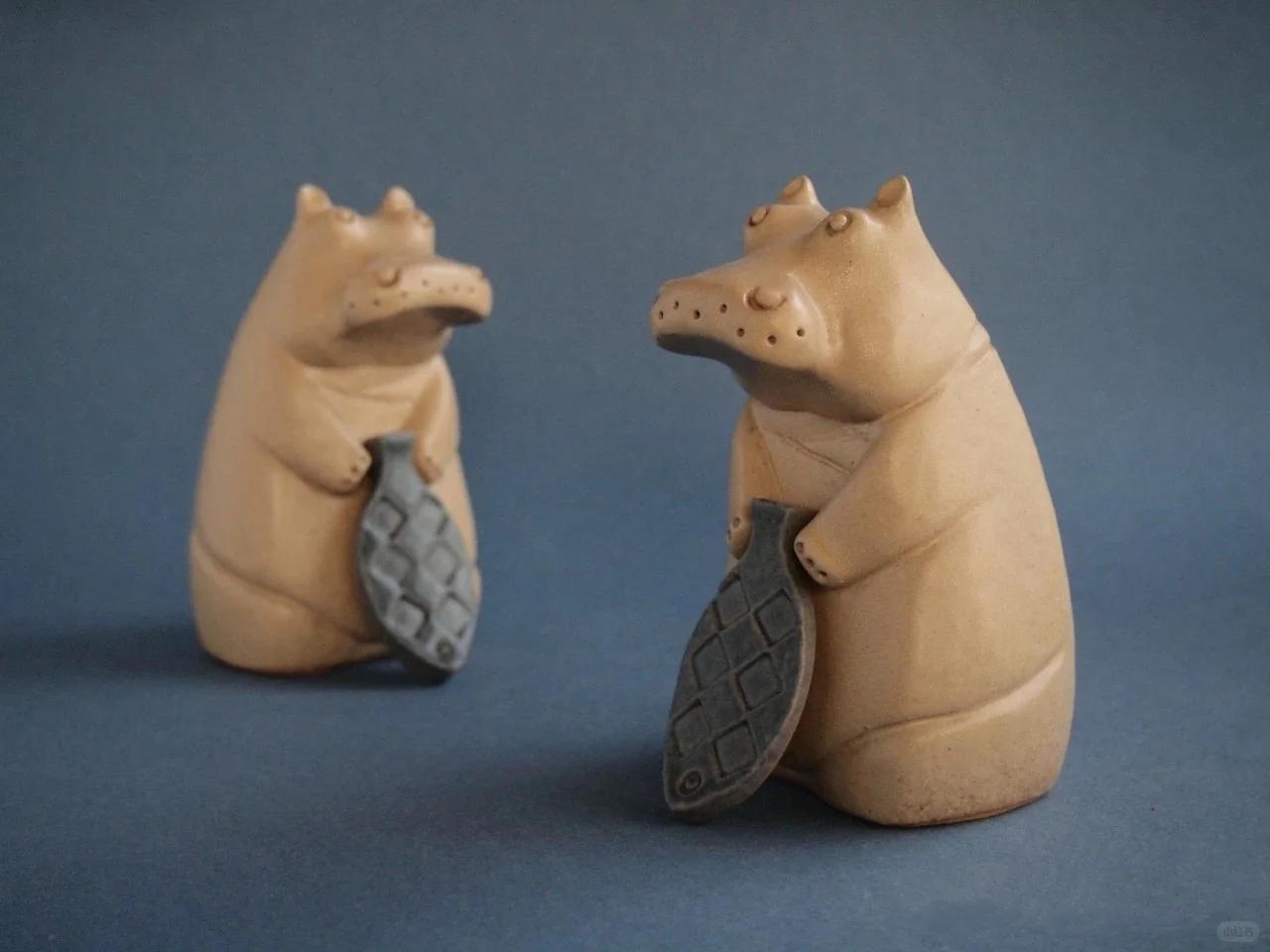 外国艺术家陶艺小动物艺术素材分享