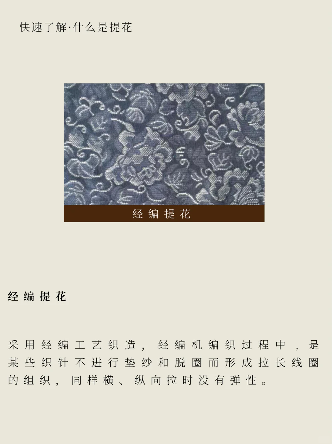 面料科普｜一分钟了解什么是提花