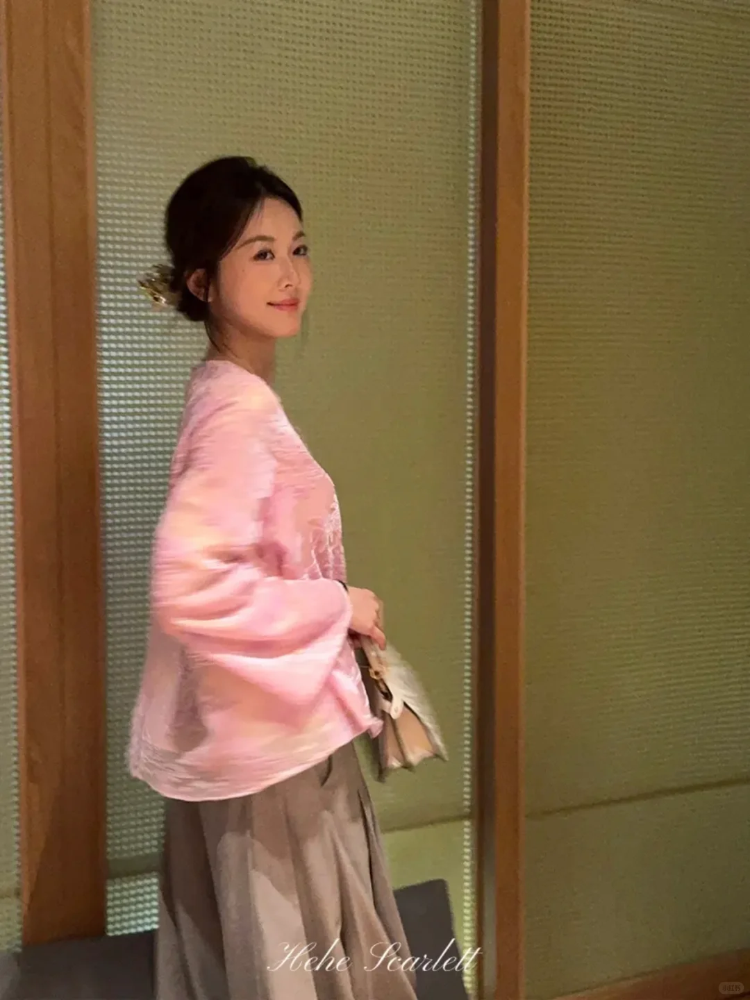 你的呵呵Scarlett|醉花阴 国风植绒烧花衬衫