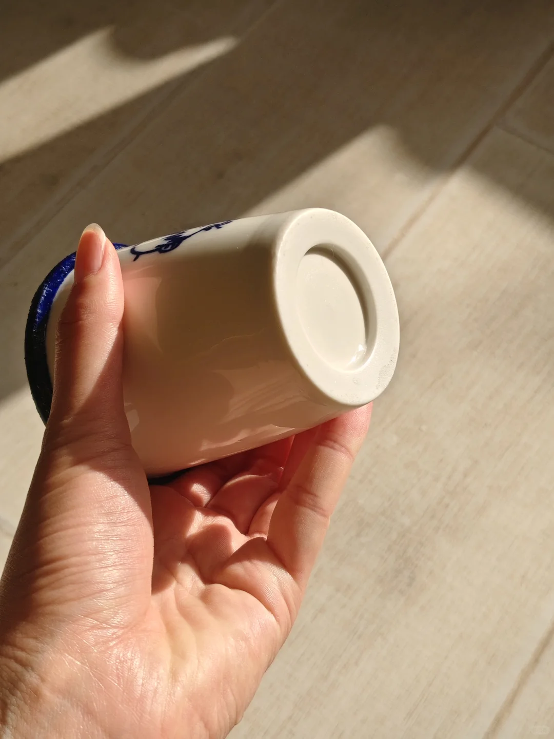 青花陶瓷杯烧出来咯