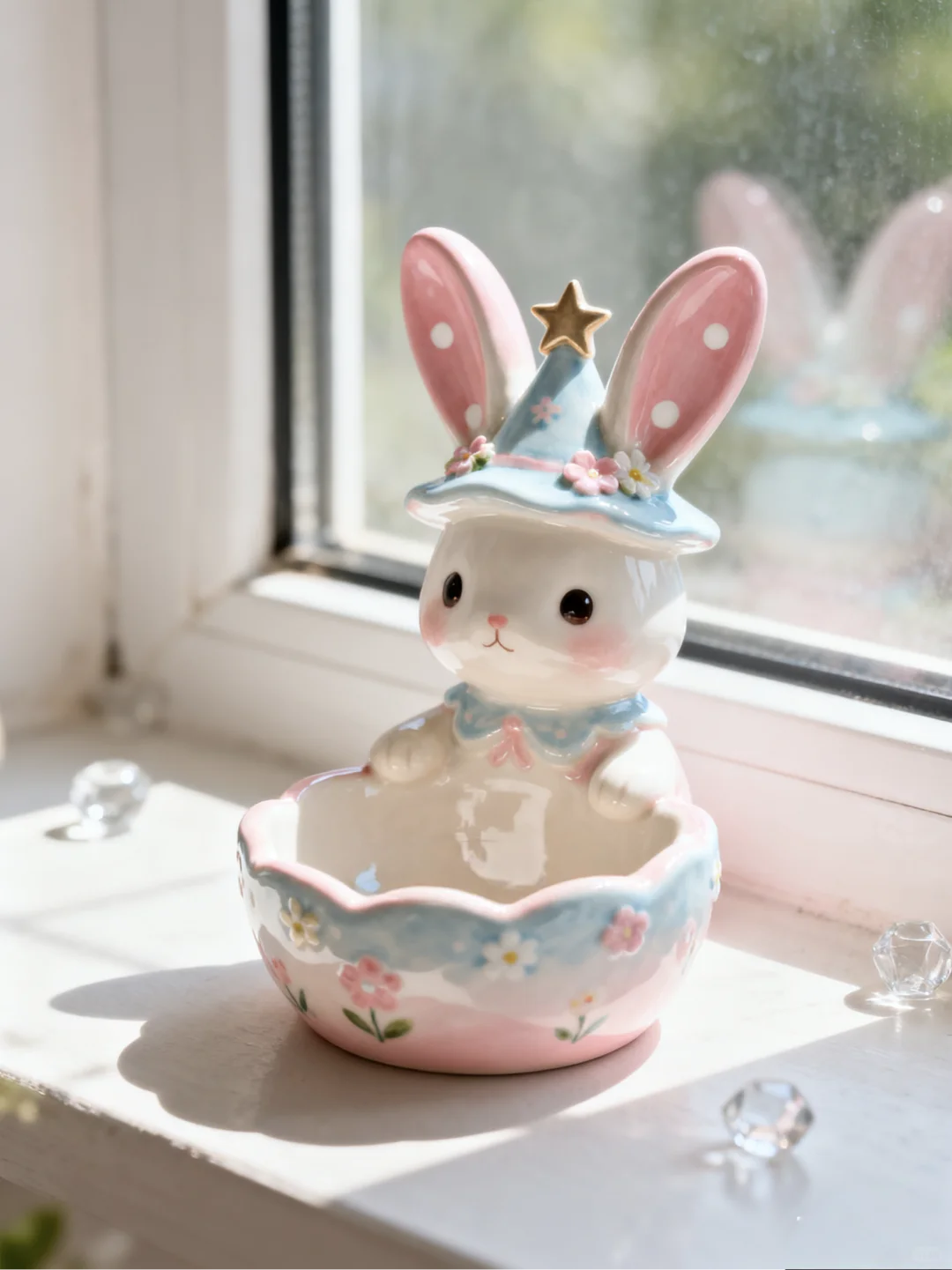 我的兔兔陶瓷餐具！超可爱！