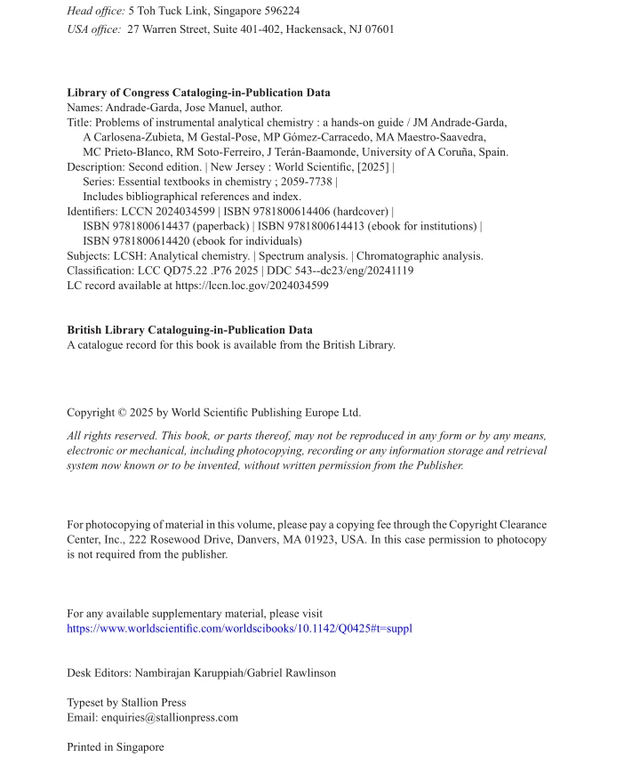 仪器分析化学问题解答:实操指南(第二版)