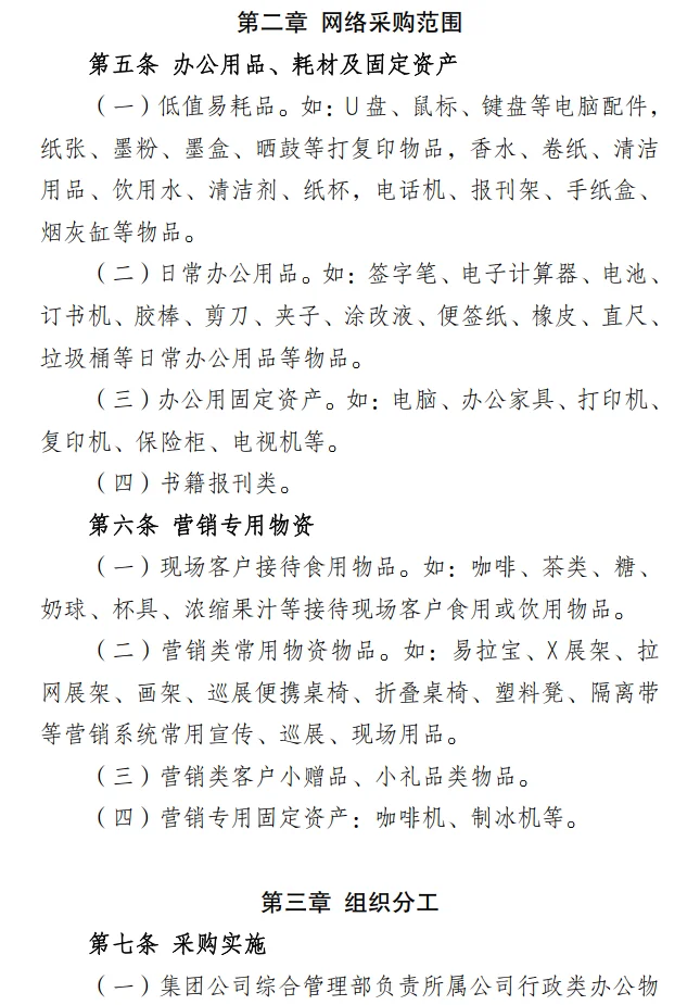 国有企业采购管理的制度办法！6份资料
