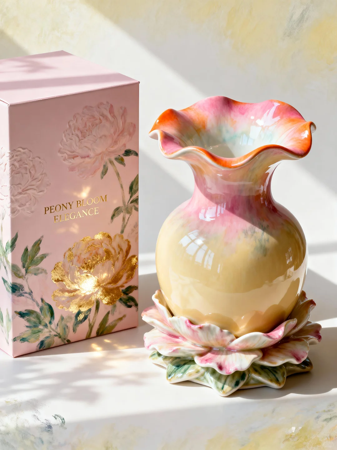 把牡丹揉进陶土，这花瓶会开花?