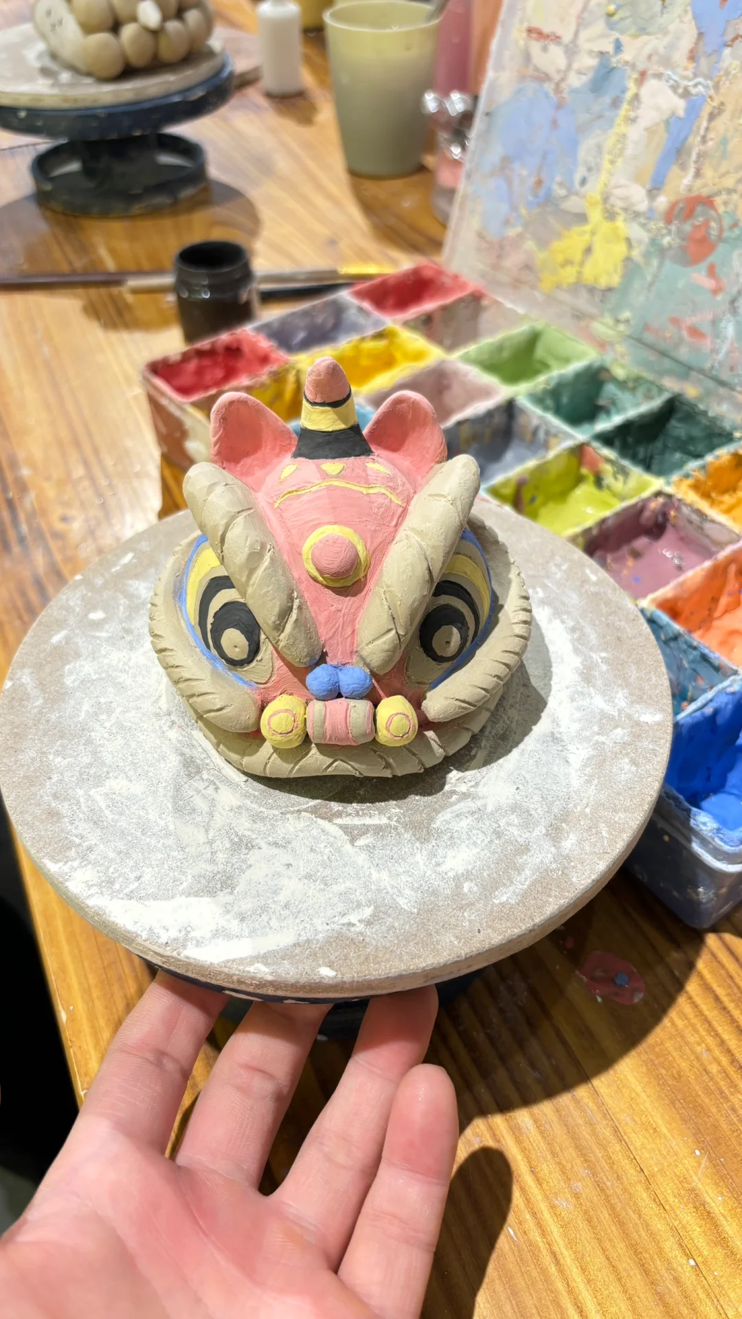 陶瓷舞狮摆件教程