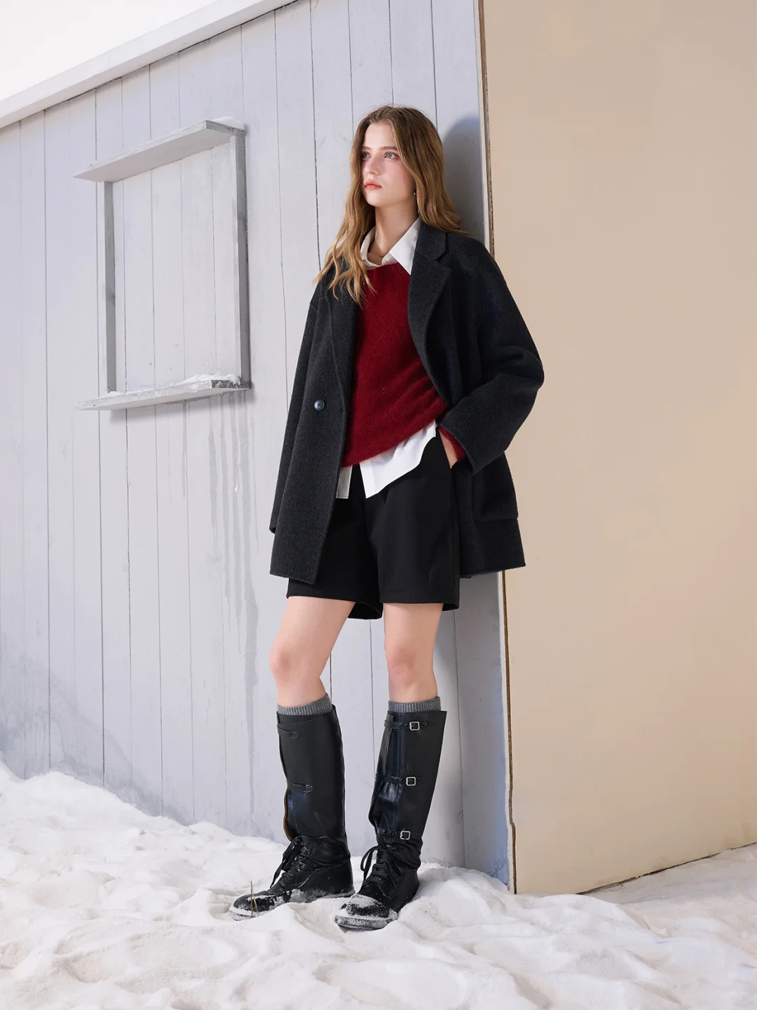 明星同款✖️宋轶 ?西装式双面呢大衣