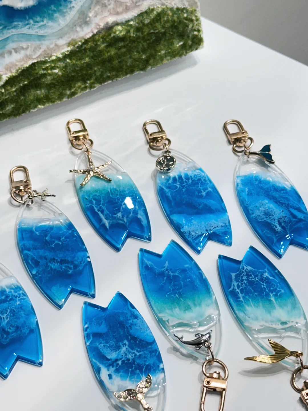 如果有下一次冲浪?记得带上我 滴胶吊饰