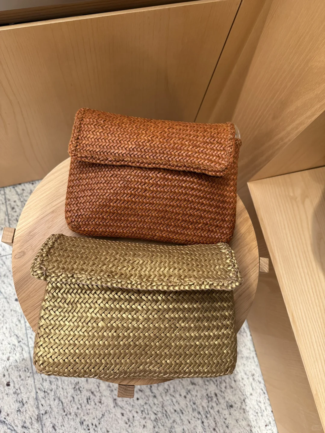 80后｜Dragon diffusion牛皮编织包