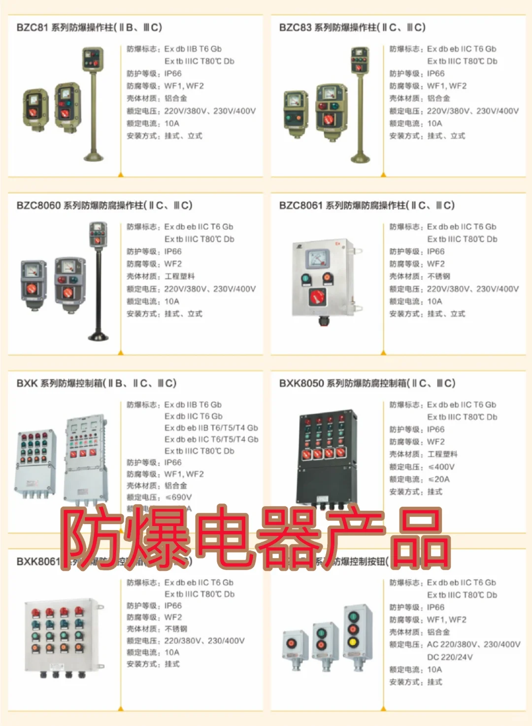 华荣科技股份有限公司防爆电器产品