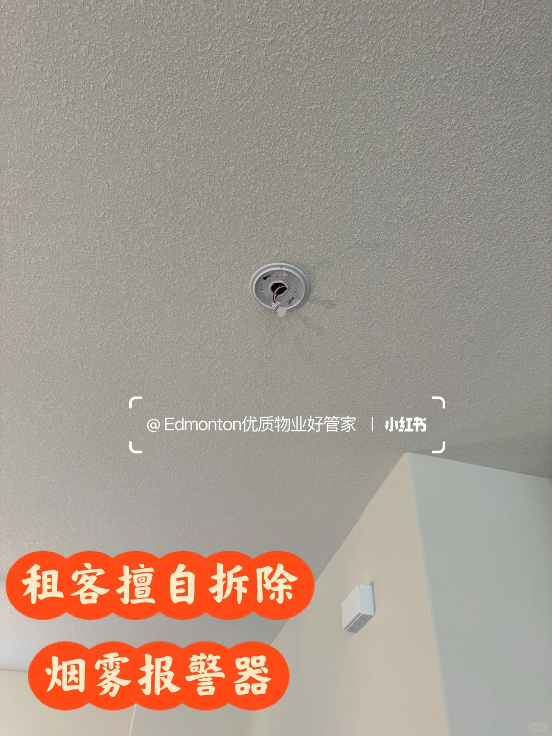 租客擅自拆除烟雾报警器