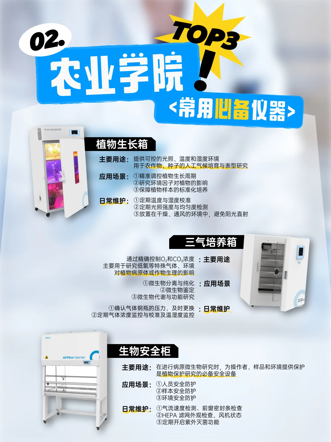 高校各学院实验室必备科学仪器?大盘点！