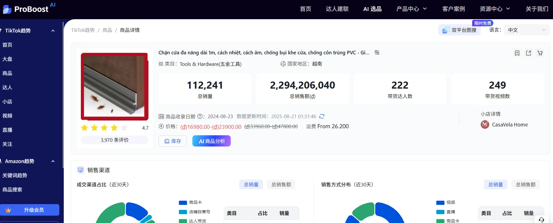 TikTok越南区五金类目选品建议，干货满满！