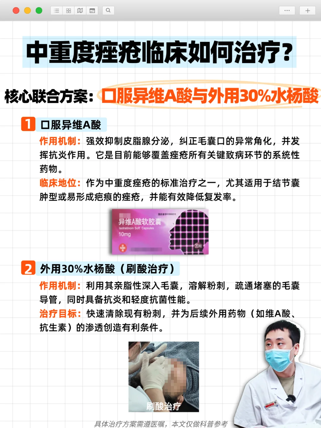 医生详解 | 中重度痤疮核心治疗方案