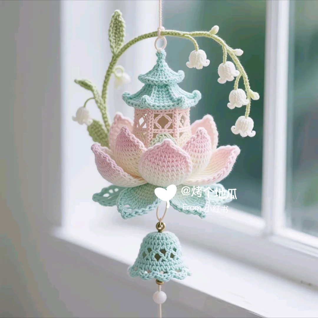 钩织?荷花?(附图解教程)