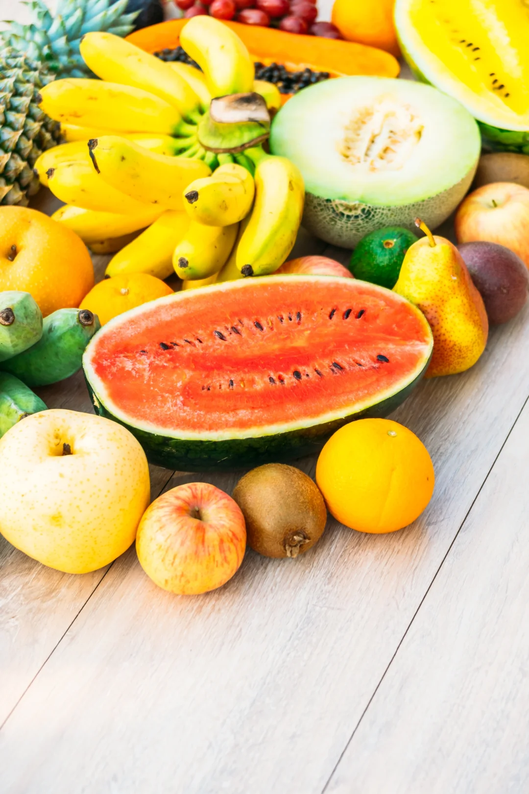 新鲜水果切沙拉灯箱高清大图