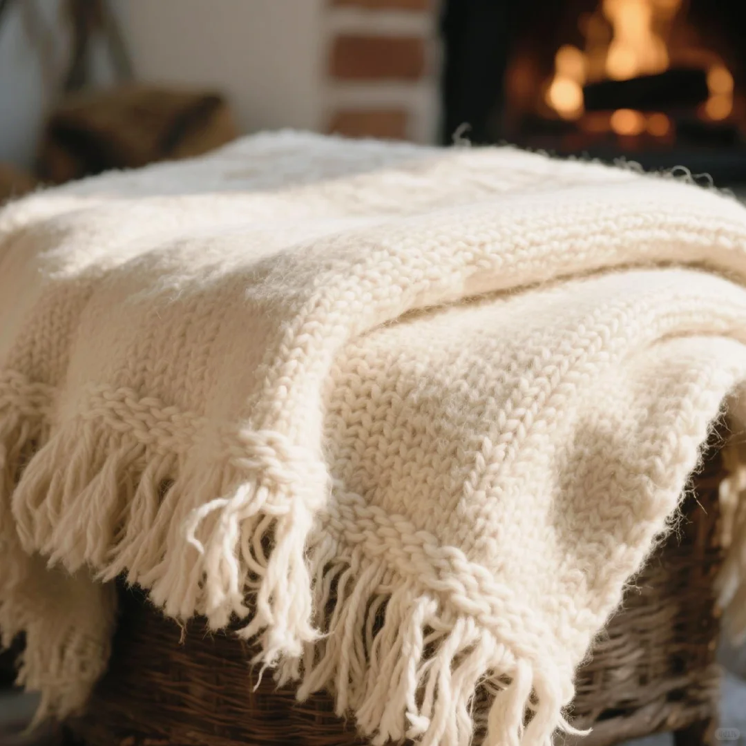 救命！粗羊毛线编织毛毯的快乐谁懂啊?