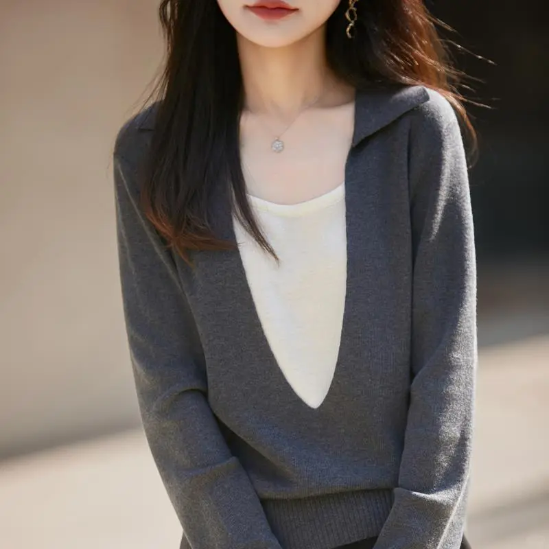 法式撞色针织衫，2025新款显瘦神器✨