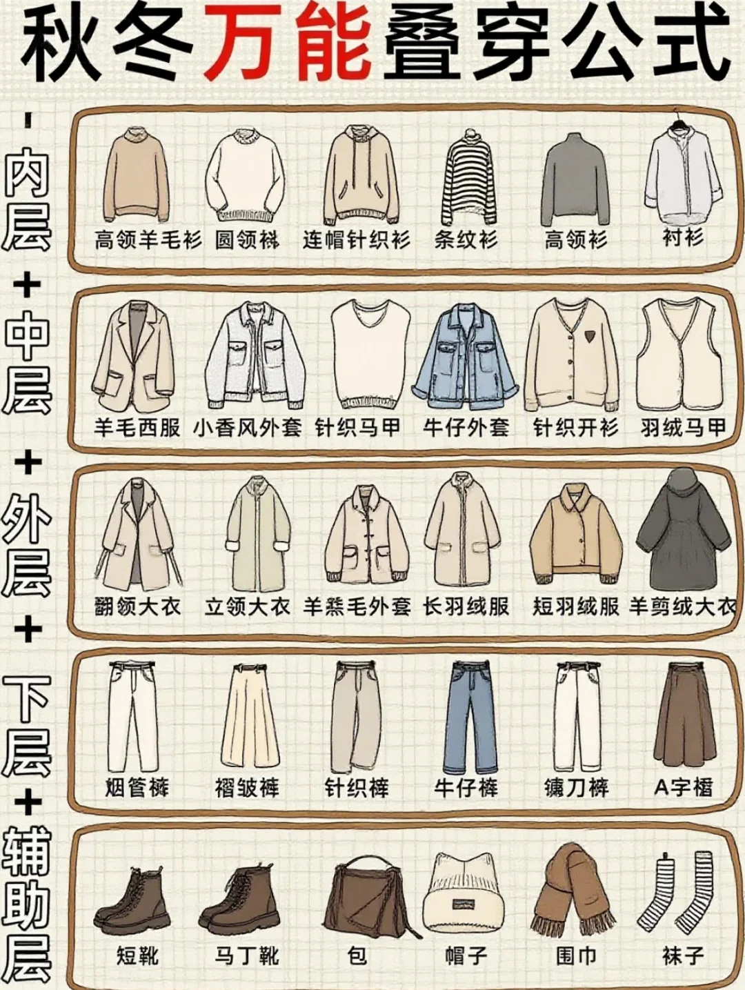 降温啦!这些叠穿小技巧让你暖暖美美过秋冬