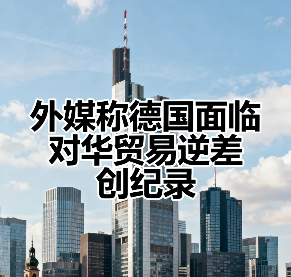 外媒称德国面临对华贸易逆差创纪录