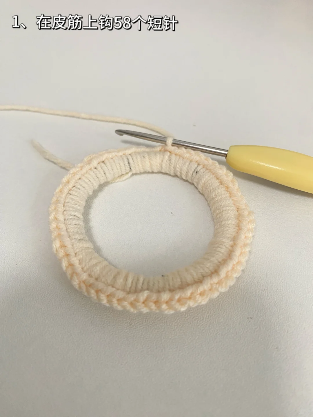 钩针?铃兰花发圈【附图解步骤教程】