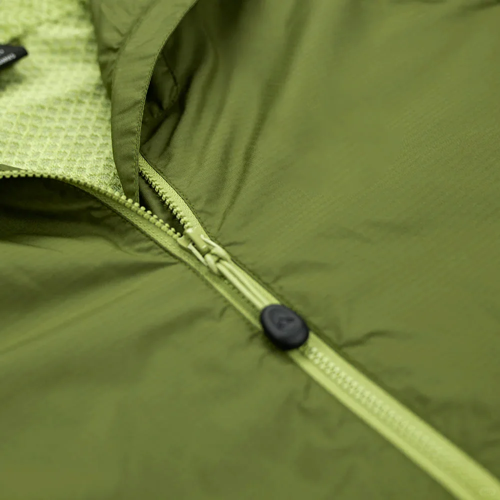 轻户外徒步动态呼吸保暖菱形网眼绒内里面料