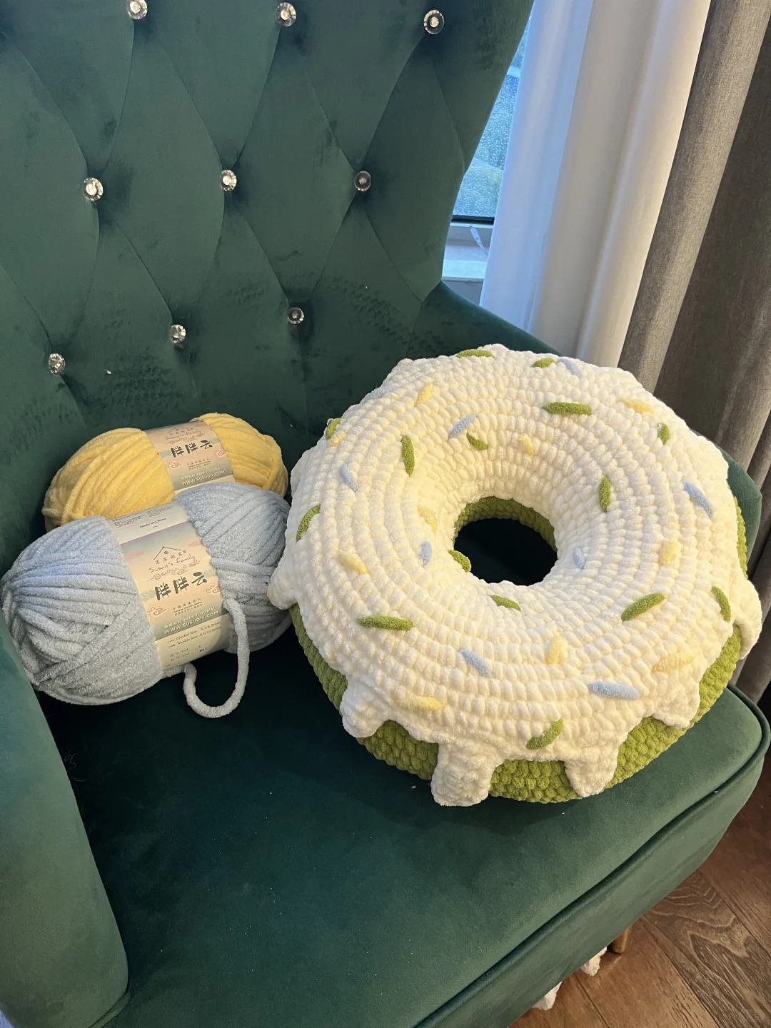 钩织｜甜甜圈?抱枕 （附图解）