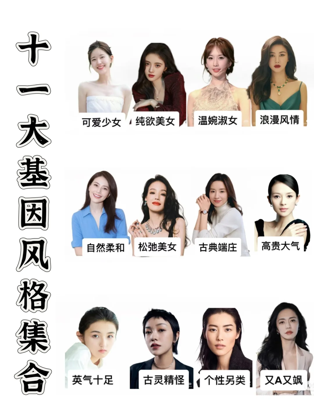 十一大基因风格合集，快来get自己的风格