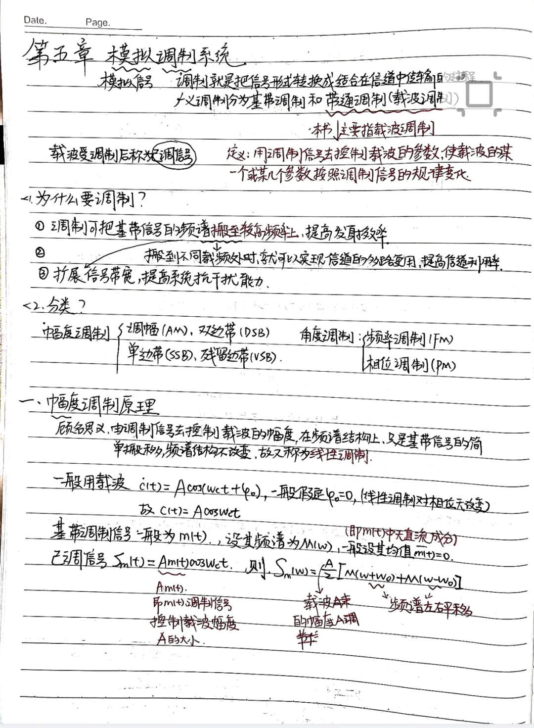 学习经验分享之通信原理