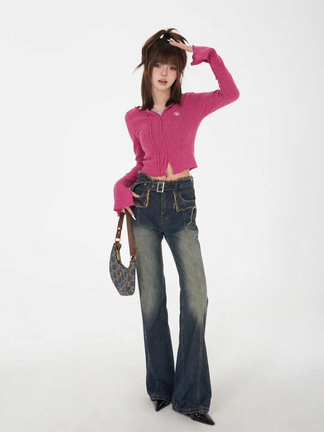 哇塞！是一眼心动?的韩系辣妹上衣