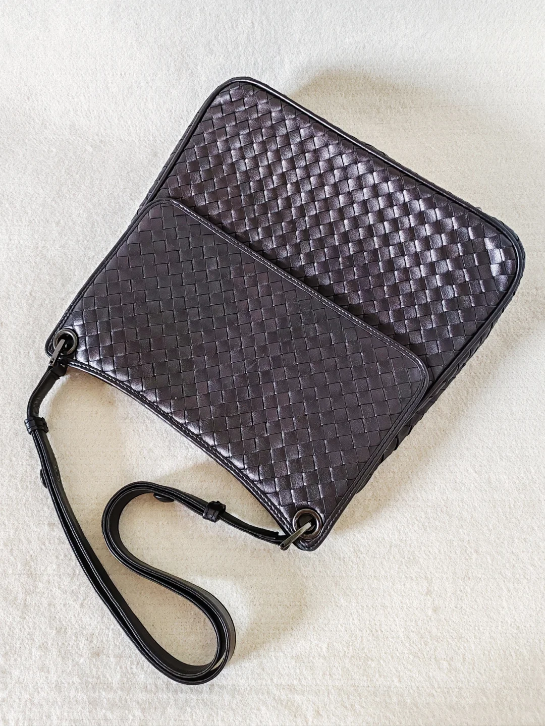 长期主义?1k+?WAKO摩卡棕牛皮编织包