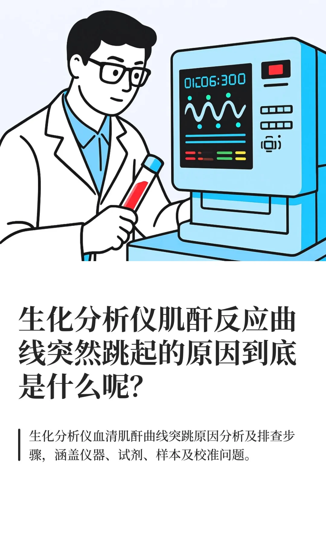 生化分析仪肌酐反应曲线突然跳起的原因到底