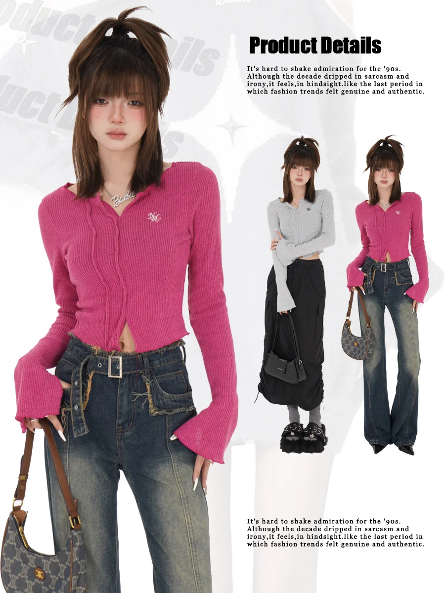 哇塞！是一眼心动?的韩系辣妹上衣