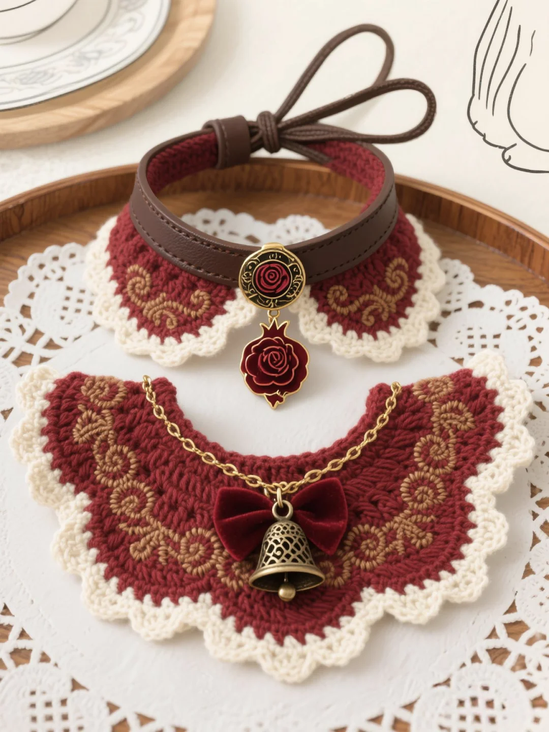 每天一个设计—宠物项圈钩织系列