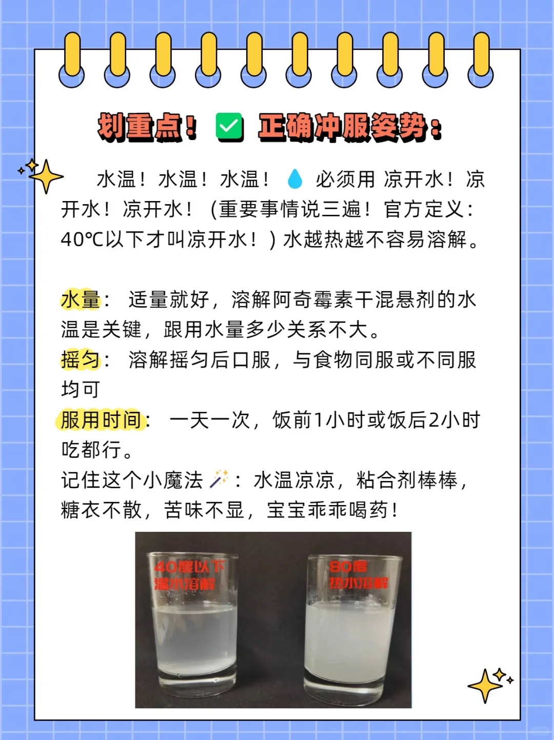 阿奇霉素干混悬剂的正确冲服，你知道吗？