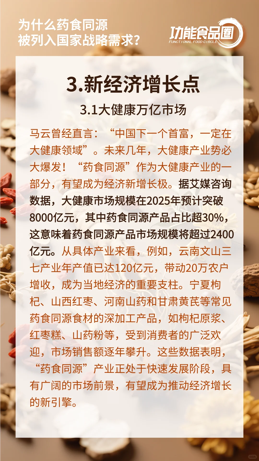 为什么药食同源被列入国家战略需求？
