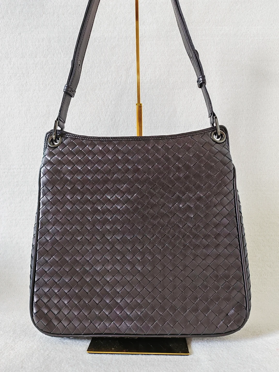 长期主义?1k+?WAKO摩卡棕牛皮编织包