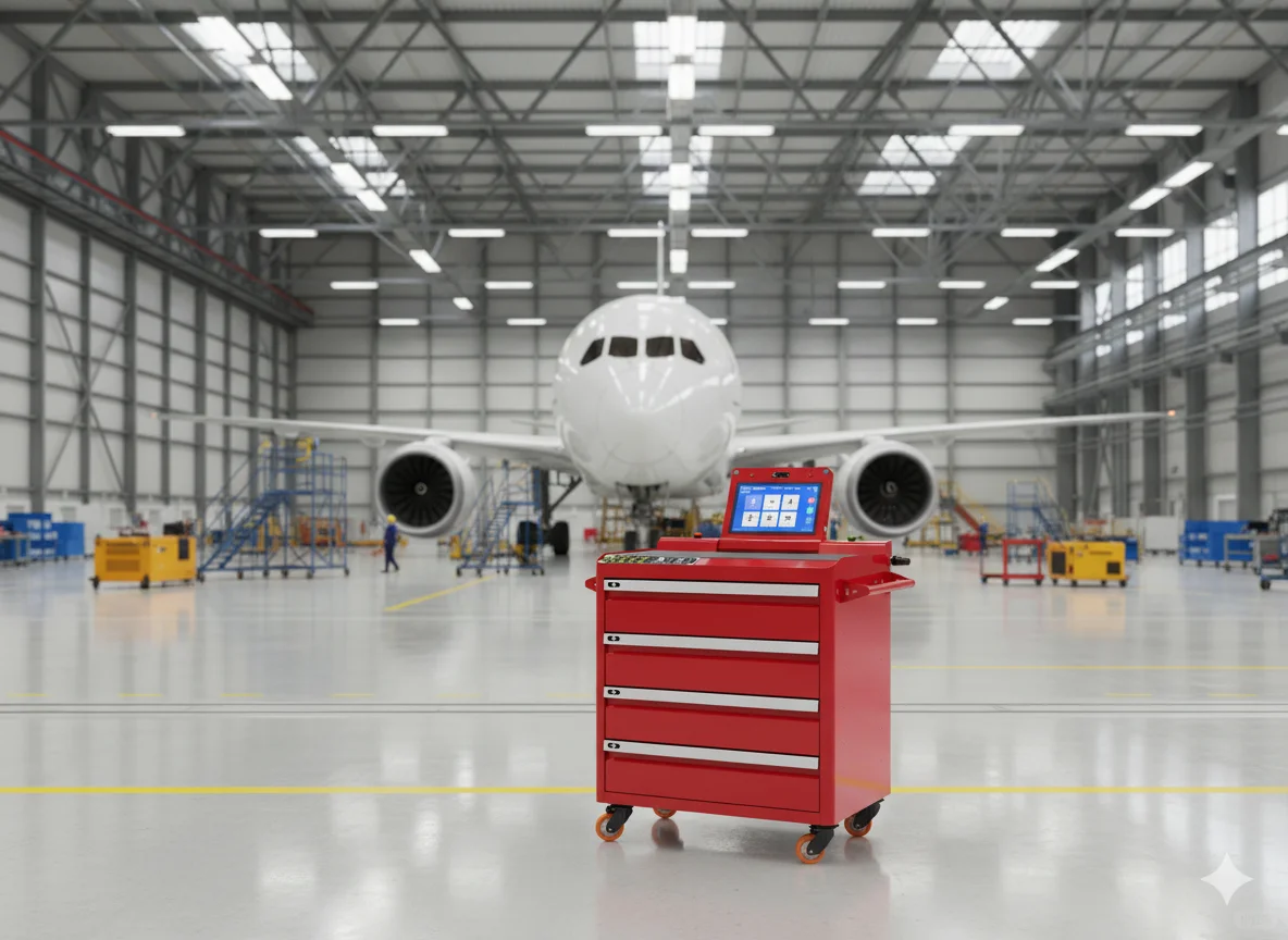 工厂车间高效管理RFID工具车