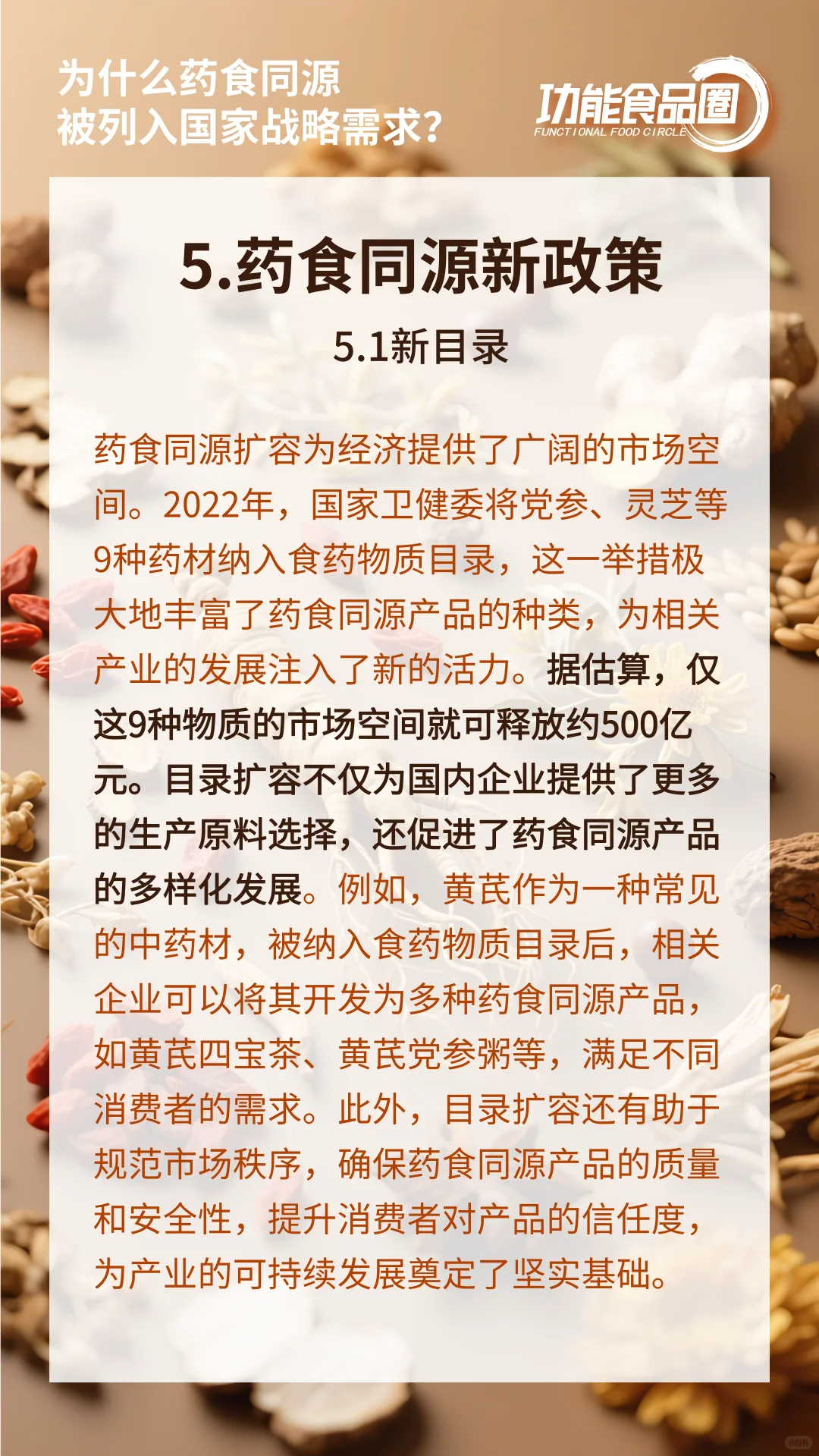 为什么药食同源被列入国家战略需求？