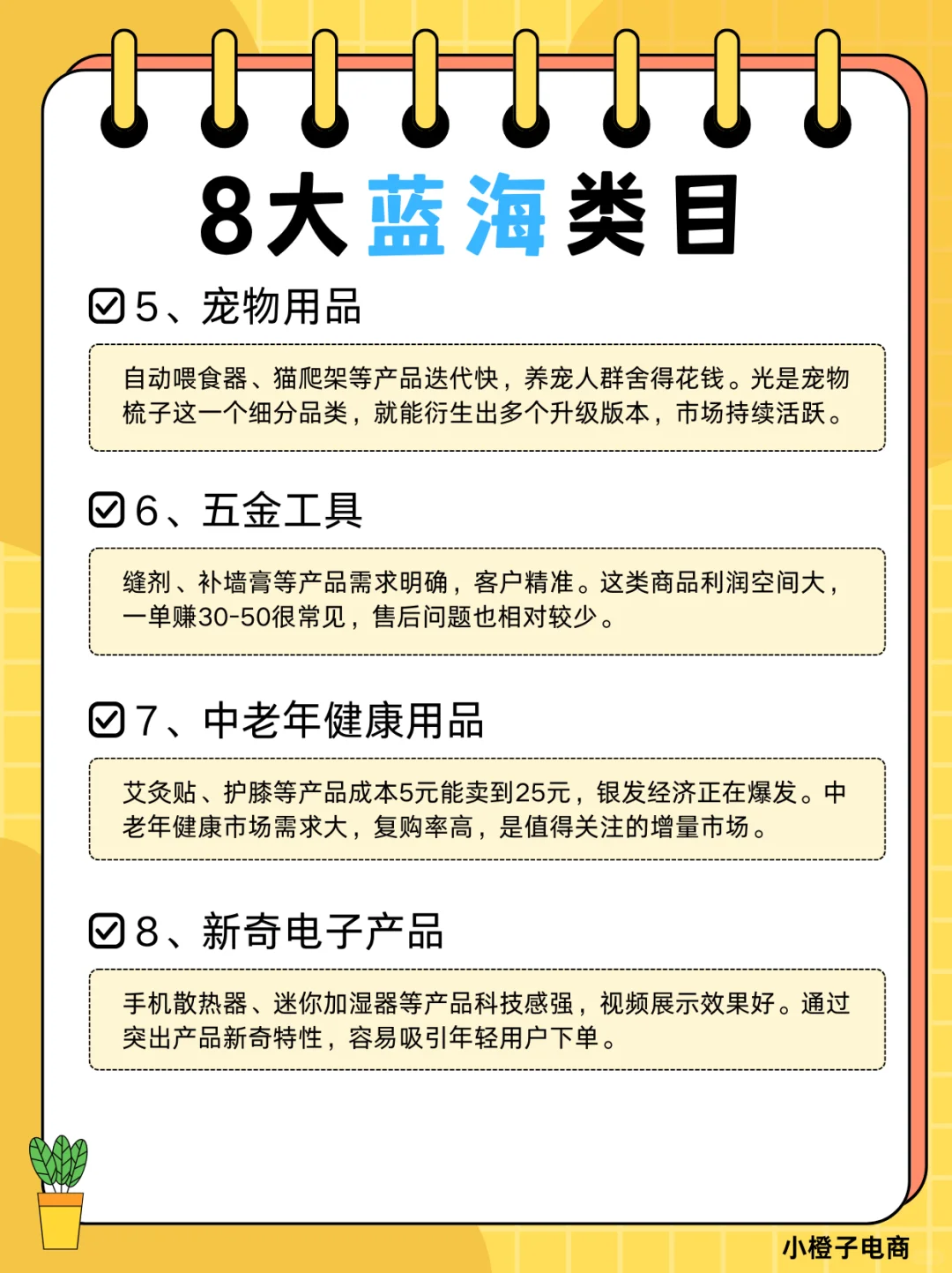 ?新手做快手店?这8大蓝海品类亲测好上