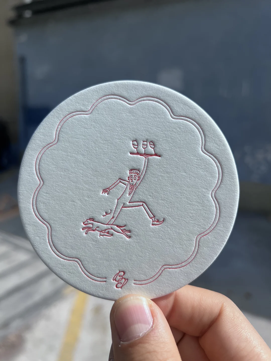 700克棉纸凸版印刷压印凹凸异形模切