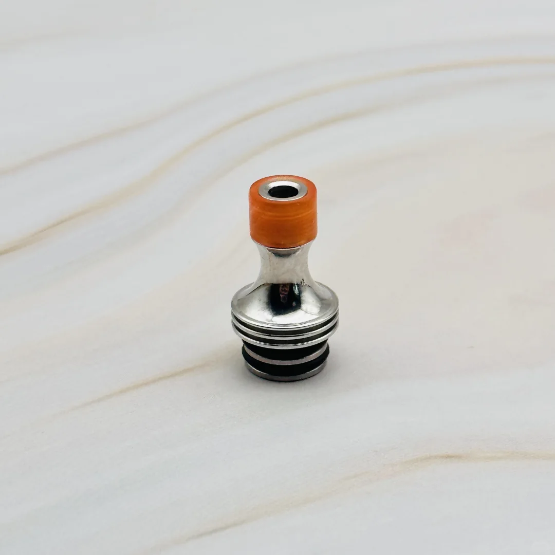 自制510滴嘴 不锈钢抛光➕树树脂头 防冷凝