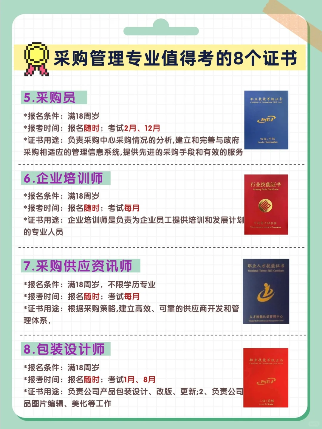 码住‼️采购管理专业值得考的8个证书