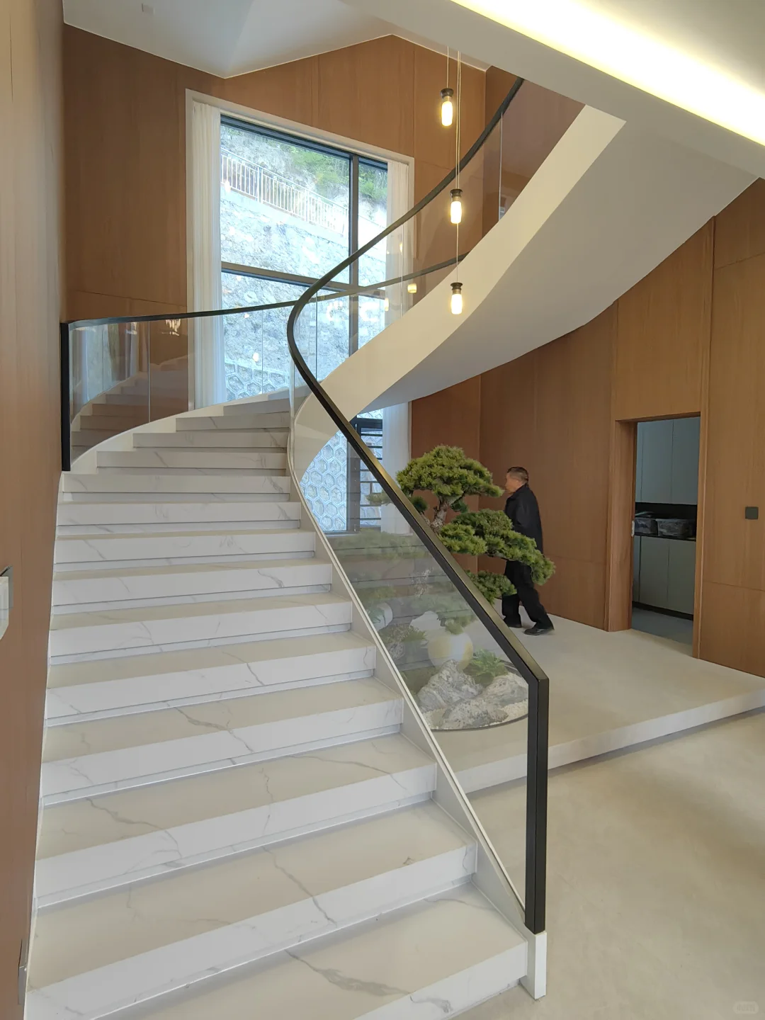 现代风/新中式风 玻璃扶手 玻璃栏杆