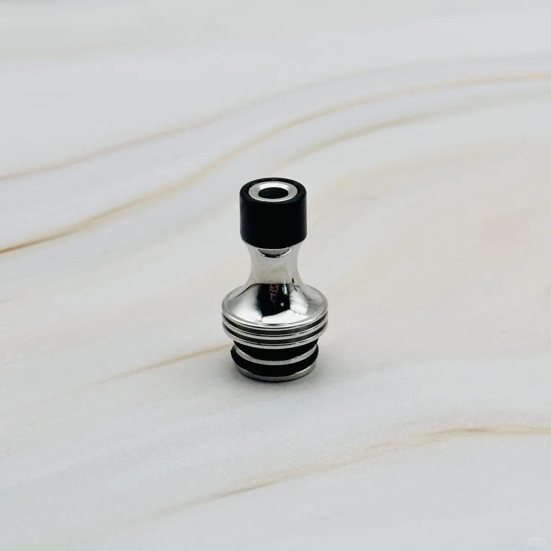 自制510滴嘴 不锈钢抛光➕树树脂头 防冷凝