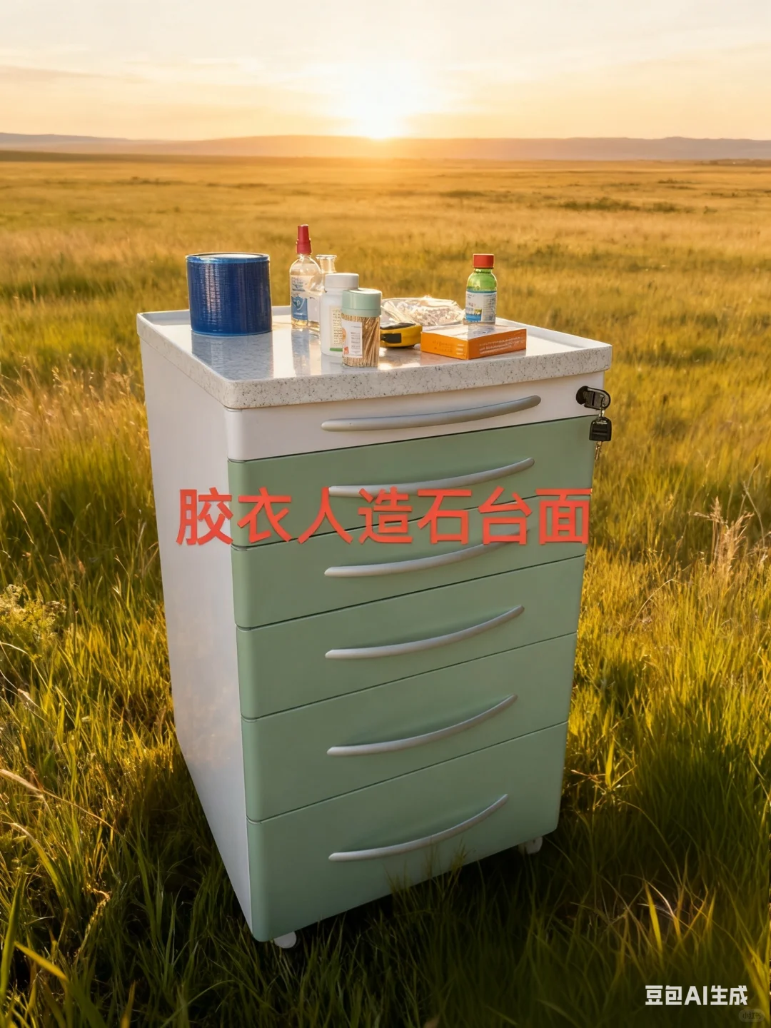 不锈钢移动边柜